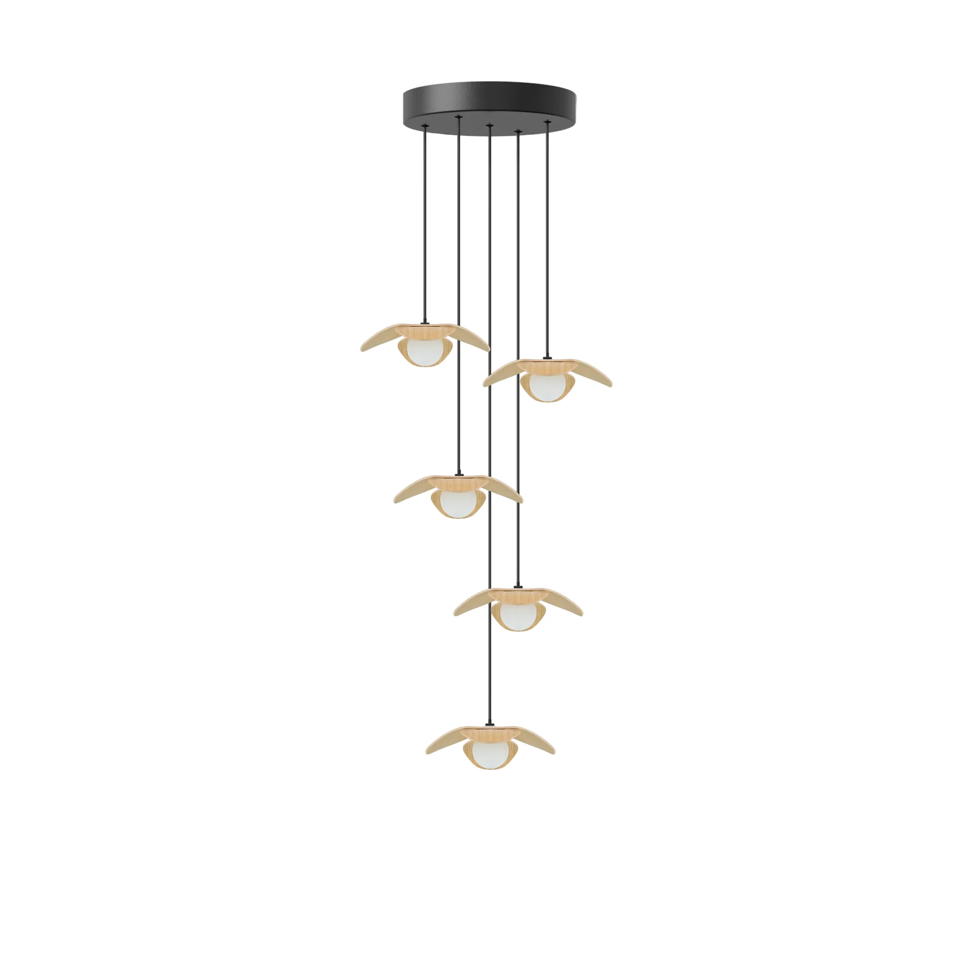Forget Me Not hanglamp mini, Eik-cluster 5 Umage