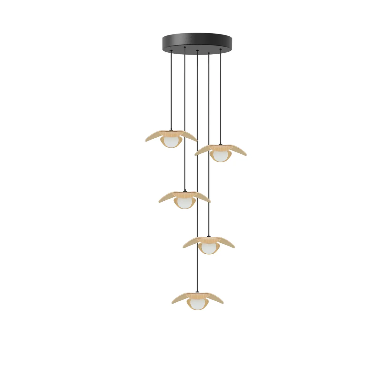 Umage Forget Me Not hanglamp mini Eik-cluster 5 | Scandinavisch Interieur | Hanglampen | Bruin
