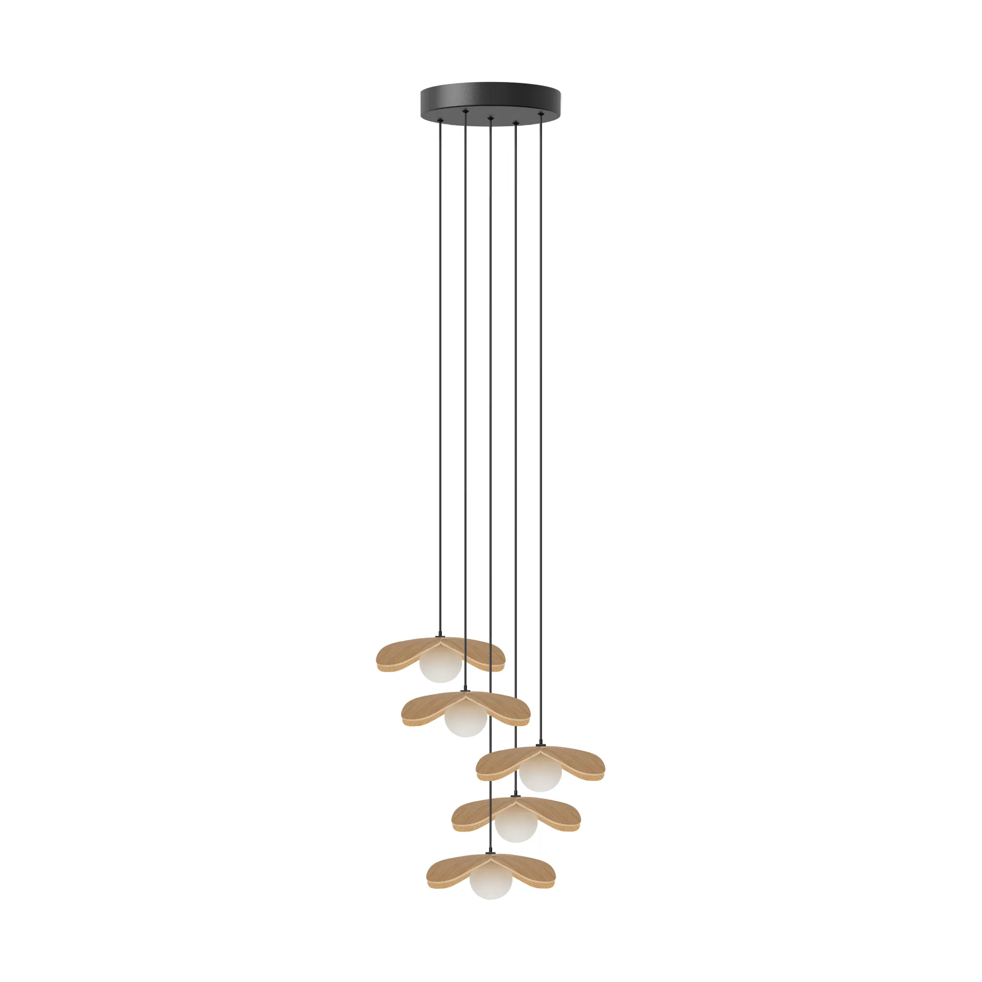 Forget Me Not hanglamp mini, Eik-cluster 5 Umage
