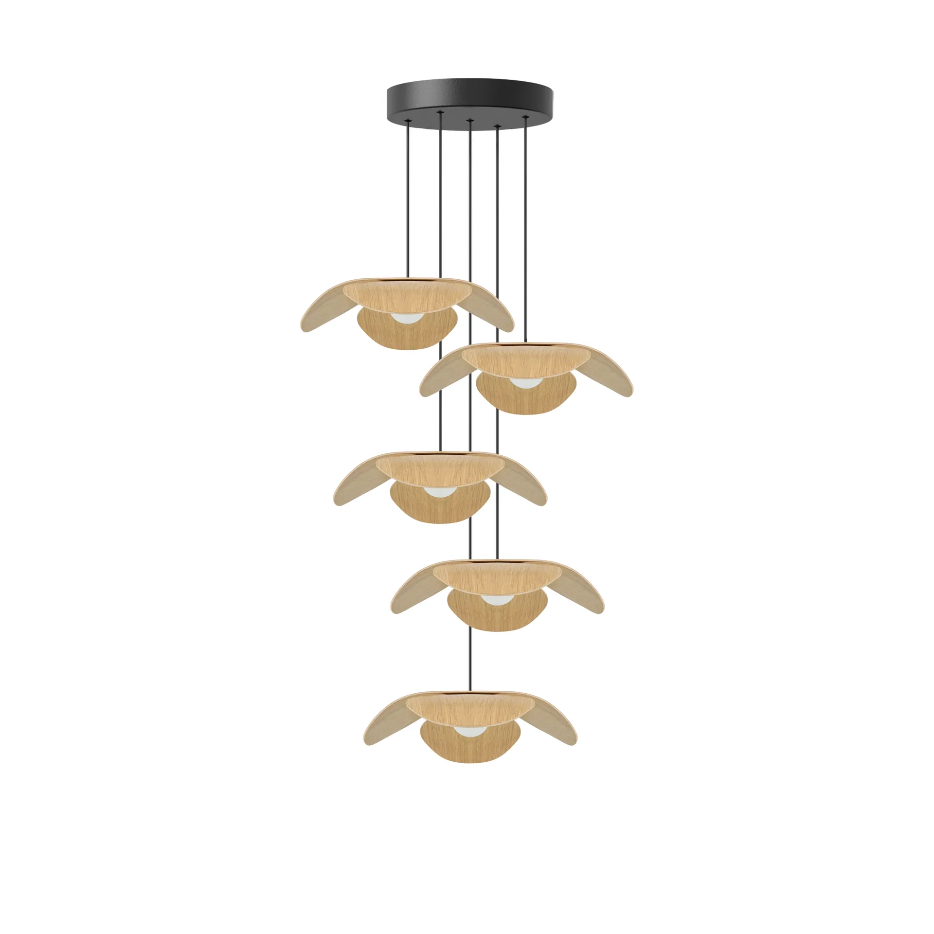 Forget Me Not hanglamp mini, Eik-cluster 5 Umage