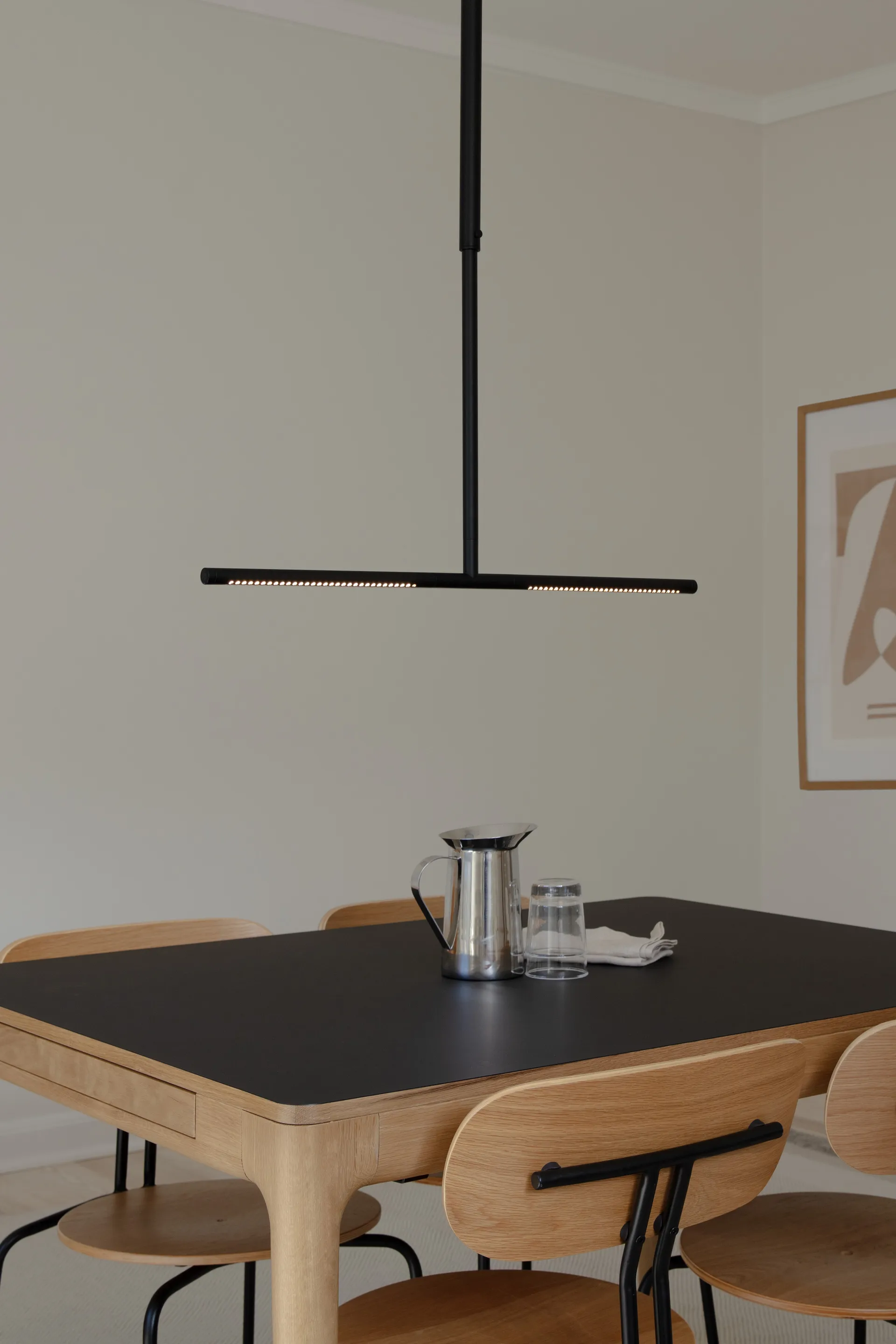 Heart'n'Soul eettafel 90x120 cm, Eiken-obsidiaanzwart Umage