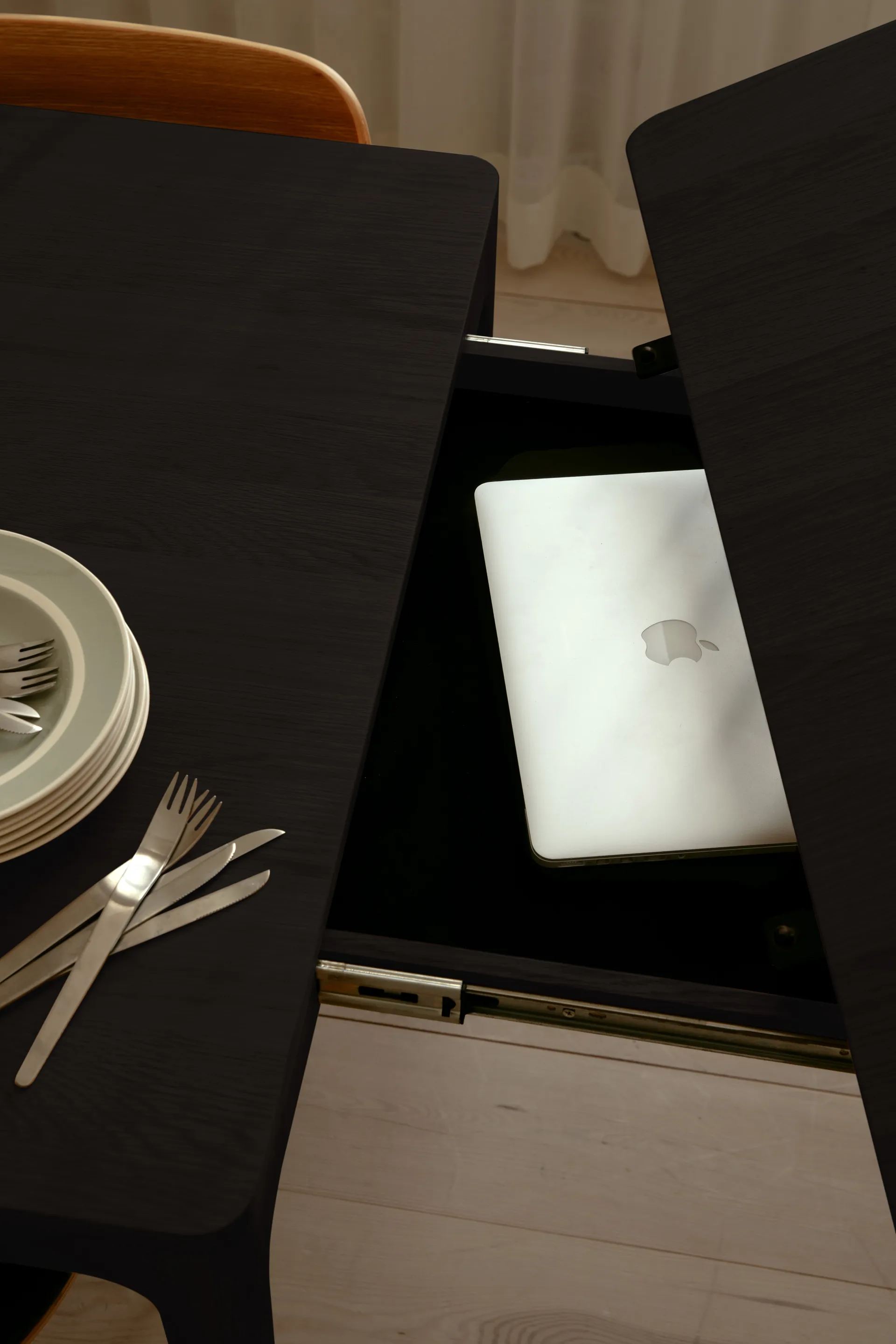 Heart'n'Soul eettafel 90x120 cm, Zwarte eik Umage