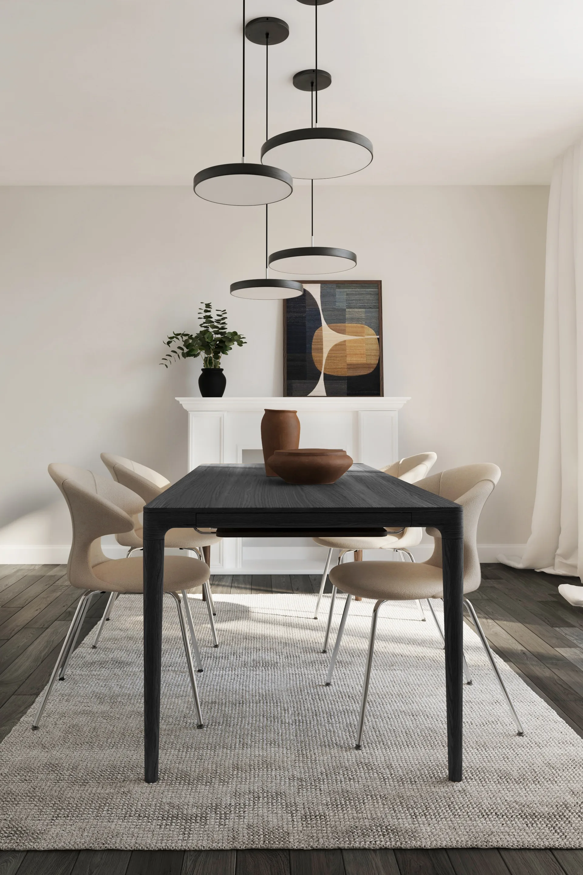 Heart'n'Soul eettafel 90x200 cm, Black oak Umage