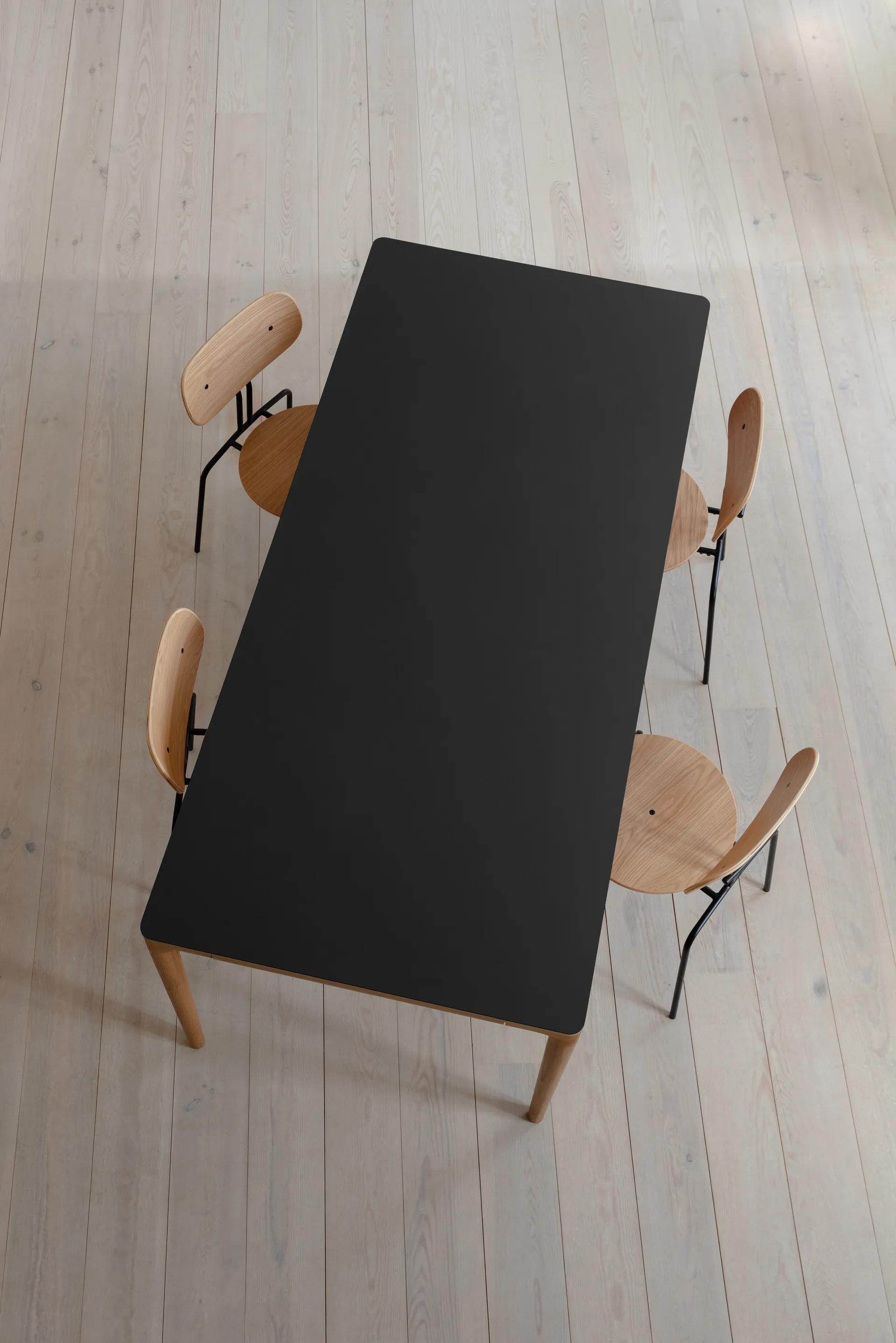 Heart'n'Soul eettafel 90x200 cm, Eiken-obsidiaanzwart Umage