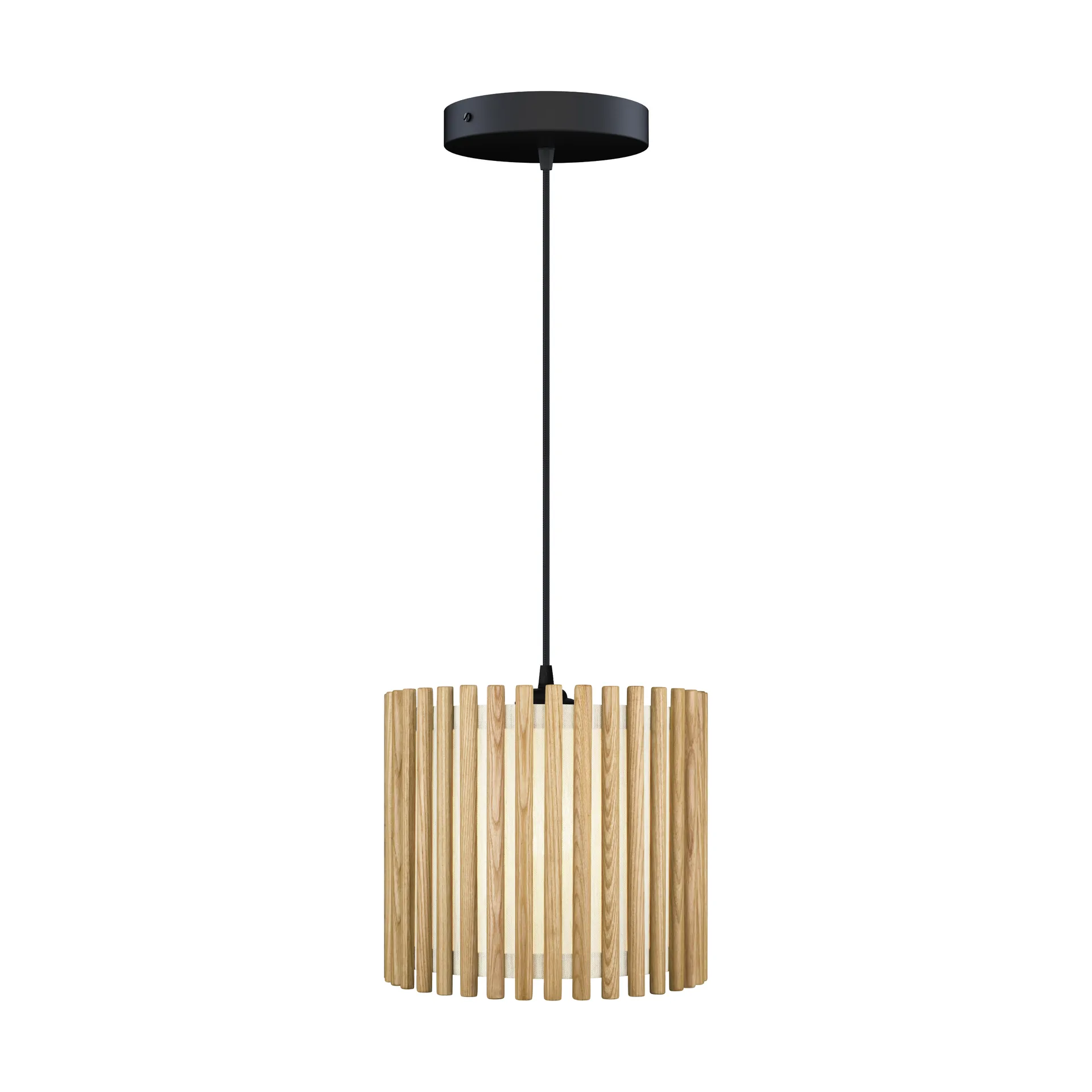 Komorebi hanglamp medium, Circle oak-zwart Umage