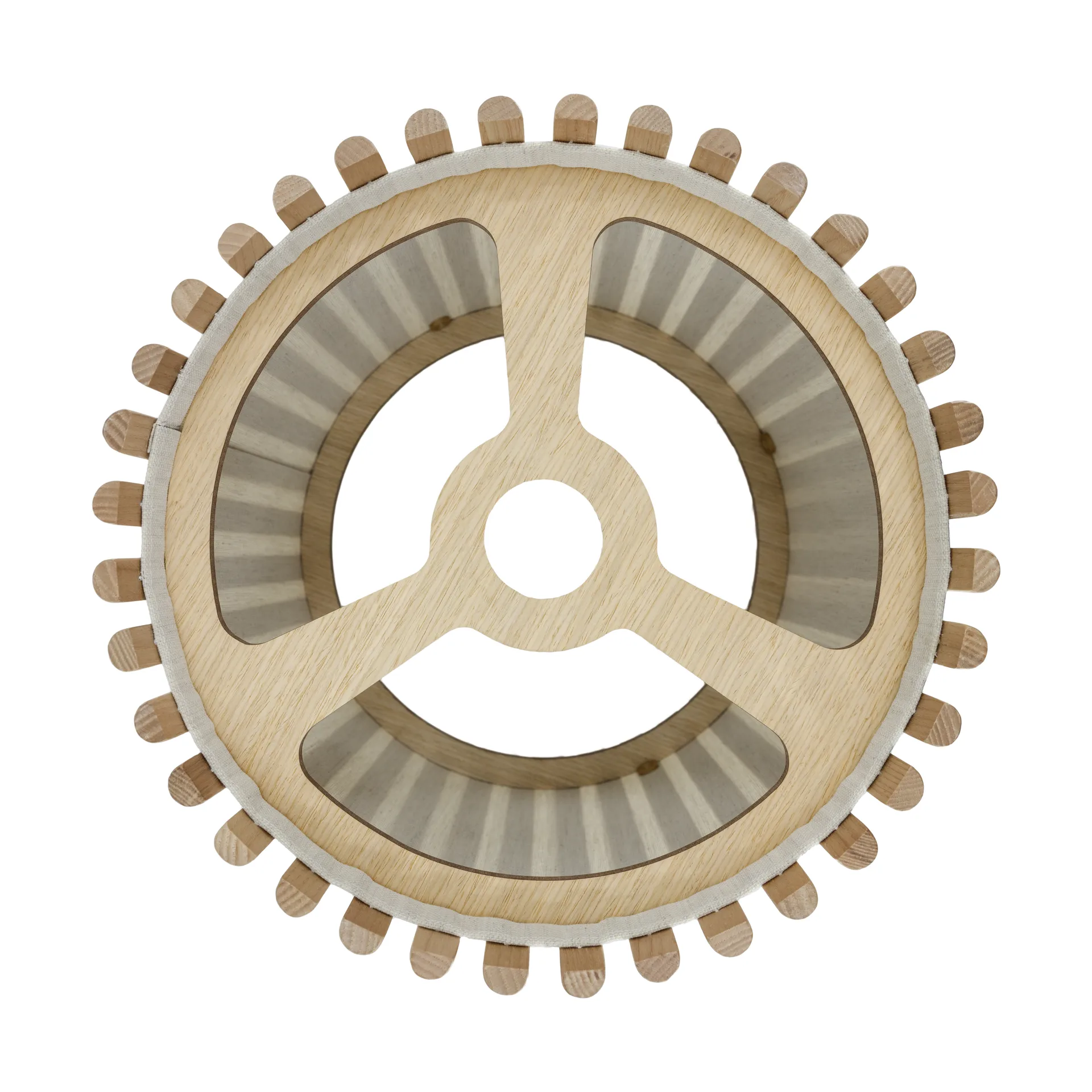 Komorebi hanglamp medium, Circle oak-zwart Umage