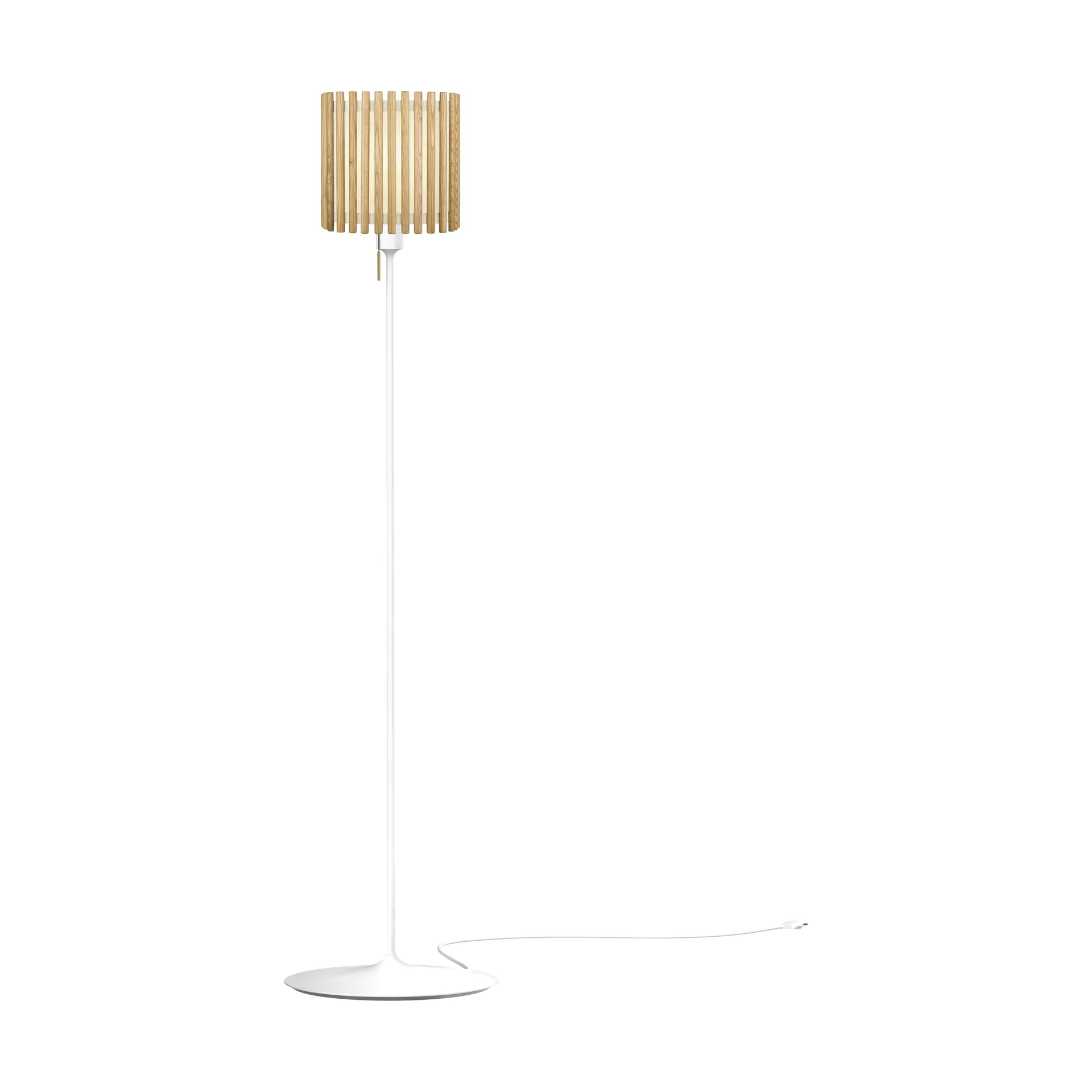 Komorebi vloerlamp medium, Square oak-Wit Umage