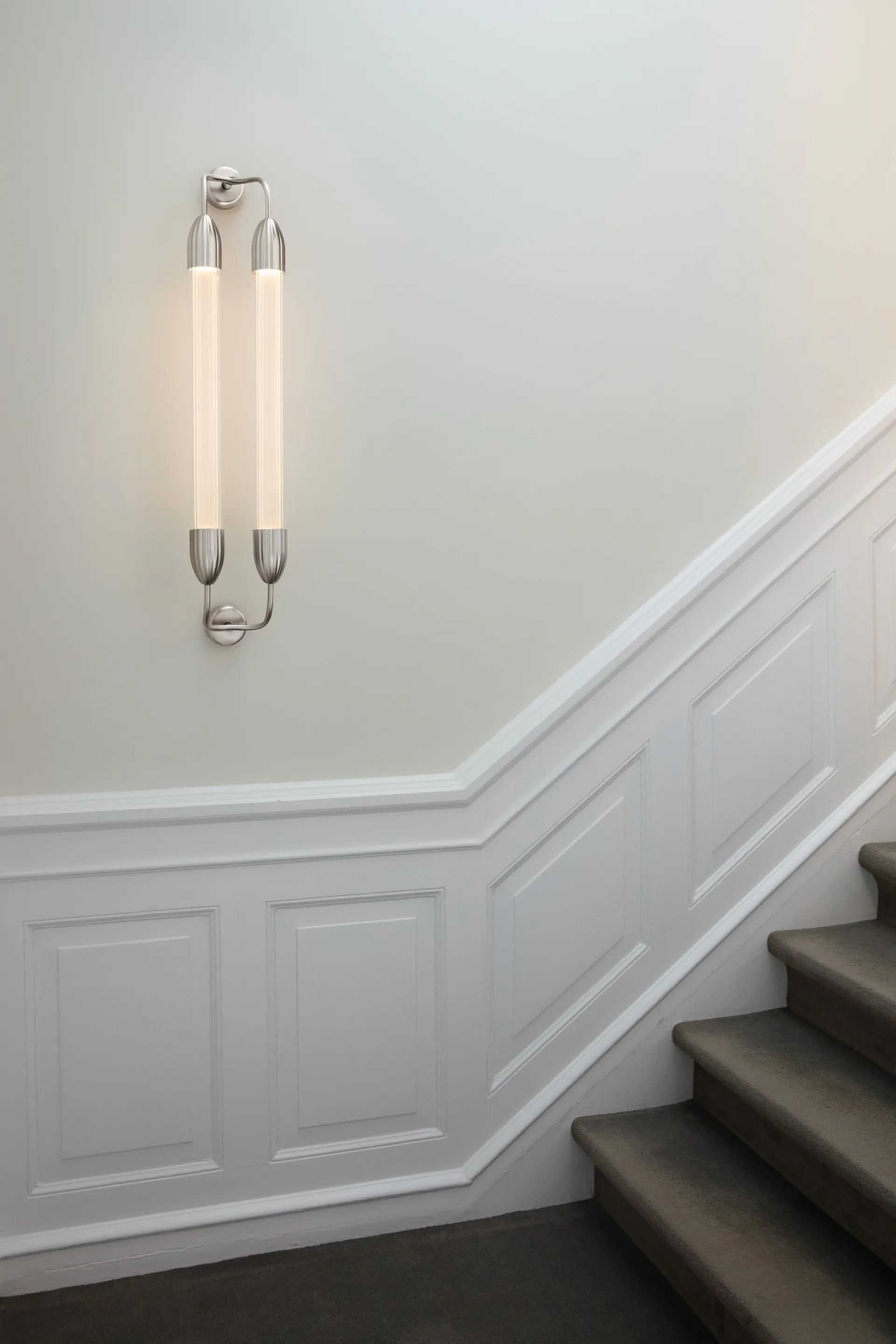 Lemon Squeeze Wall lange wandlamp, Dubbel gepolijst staal Umage