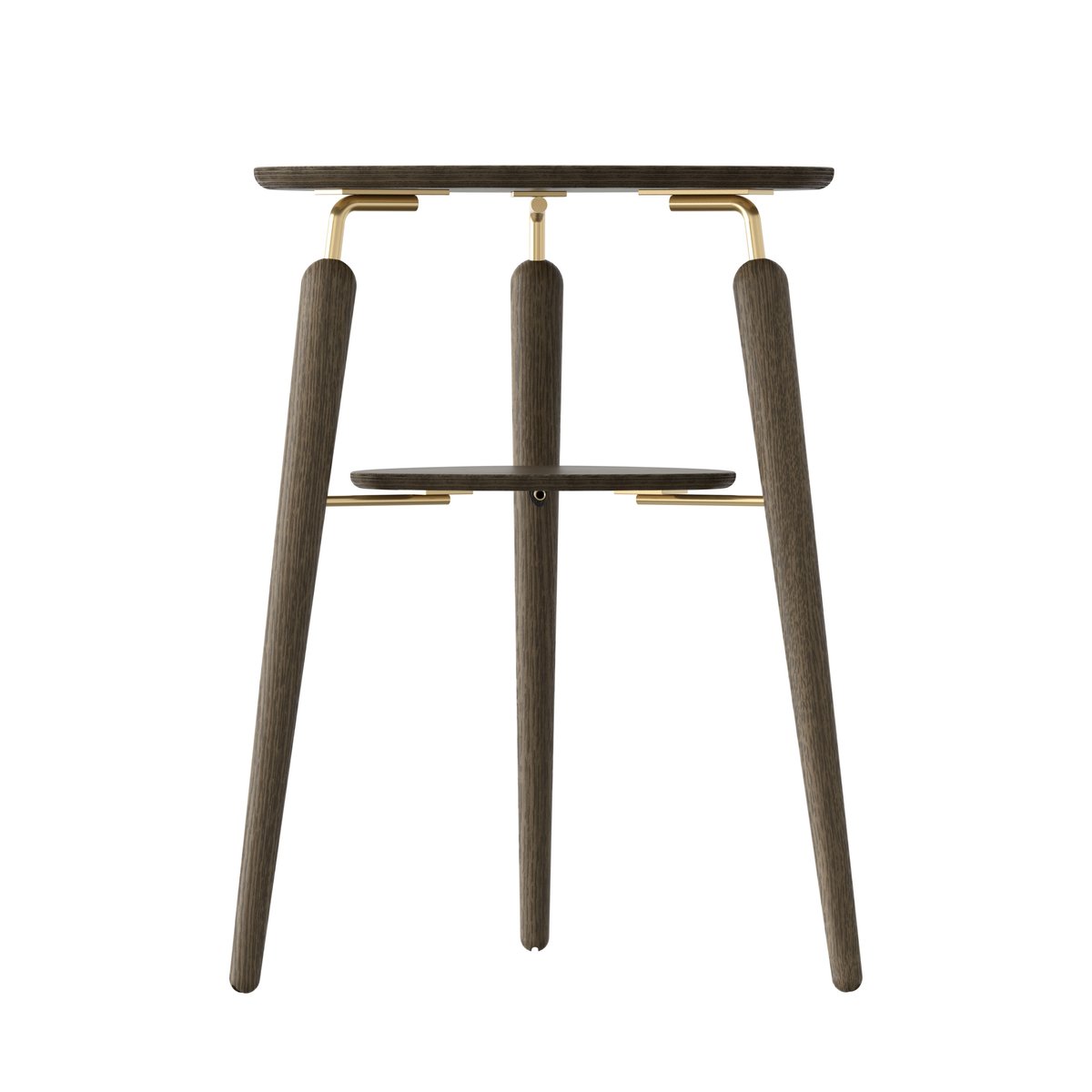 Umage My Spot bijzettafel Donker eiken-messing | Scandinavisch Interieur | Bijzettafels | Bruin