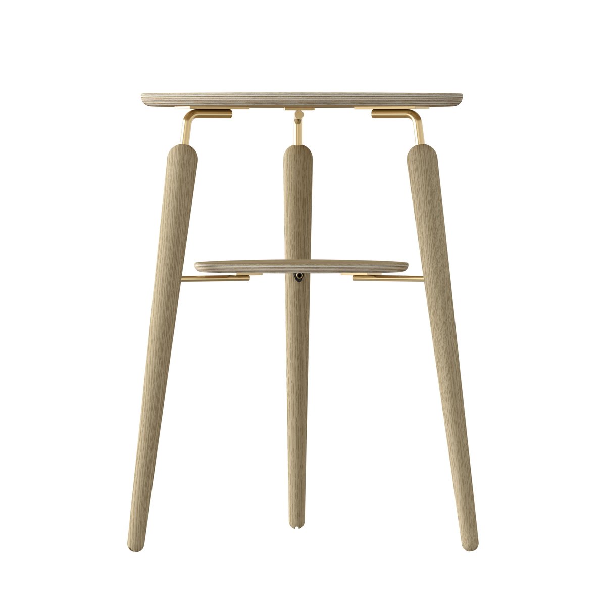 Umage My Spot bijzettafel Eiken-messing | Scandinavisch Interieur | Bijzettafels | Beige
