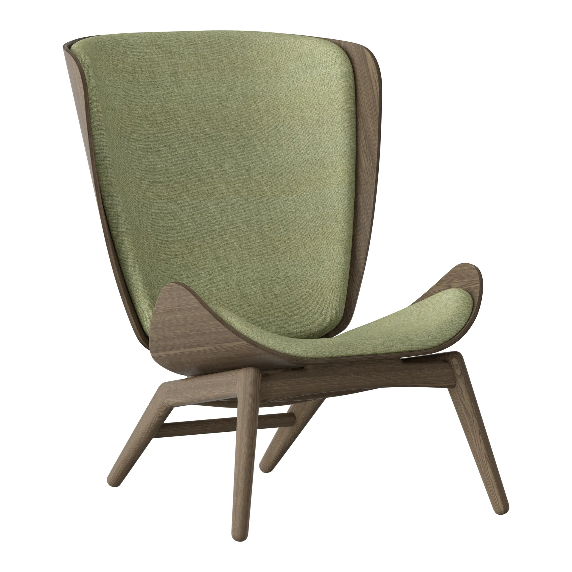 The Reader fauteuil donker eikenhout, Spring green Umage