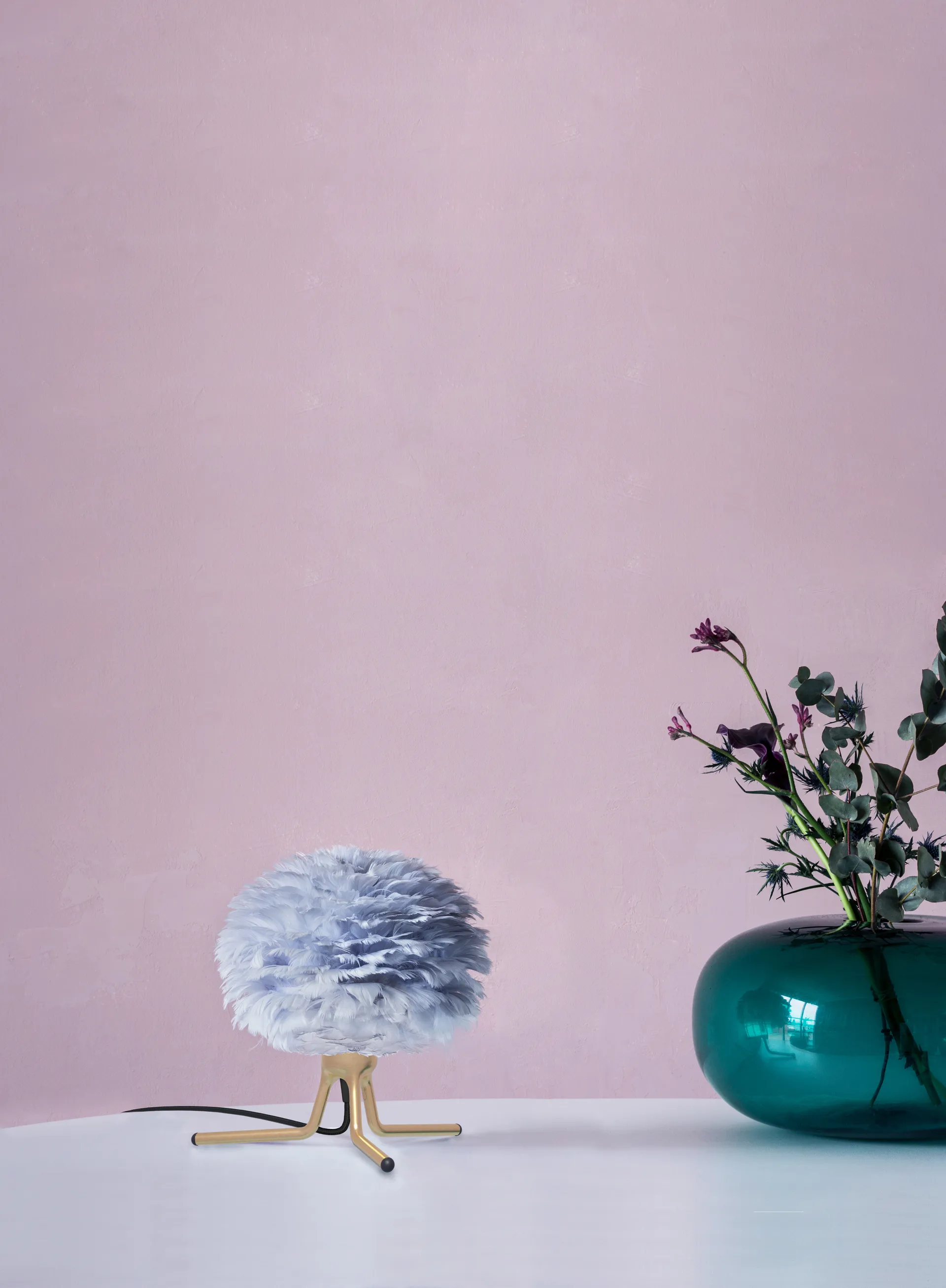 Tripod Base lampvoet, Geborsteld messing Umage