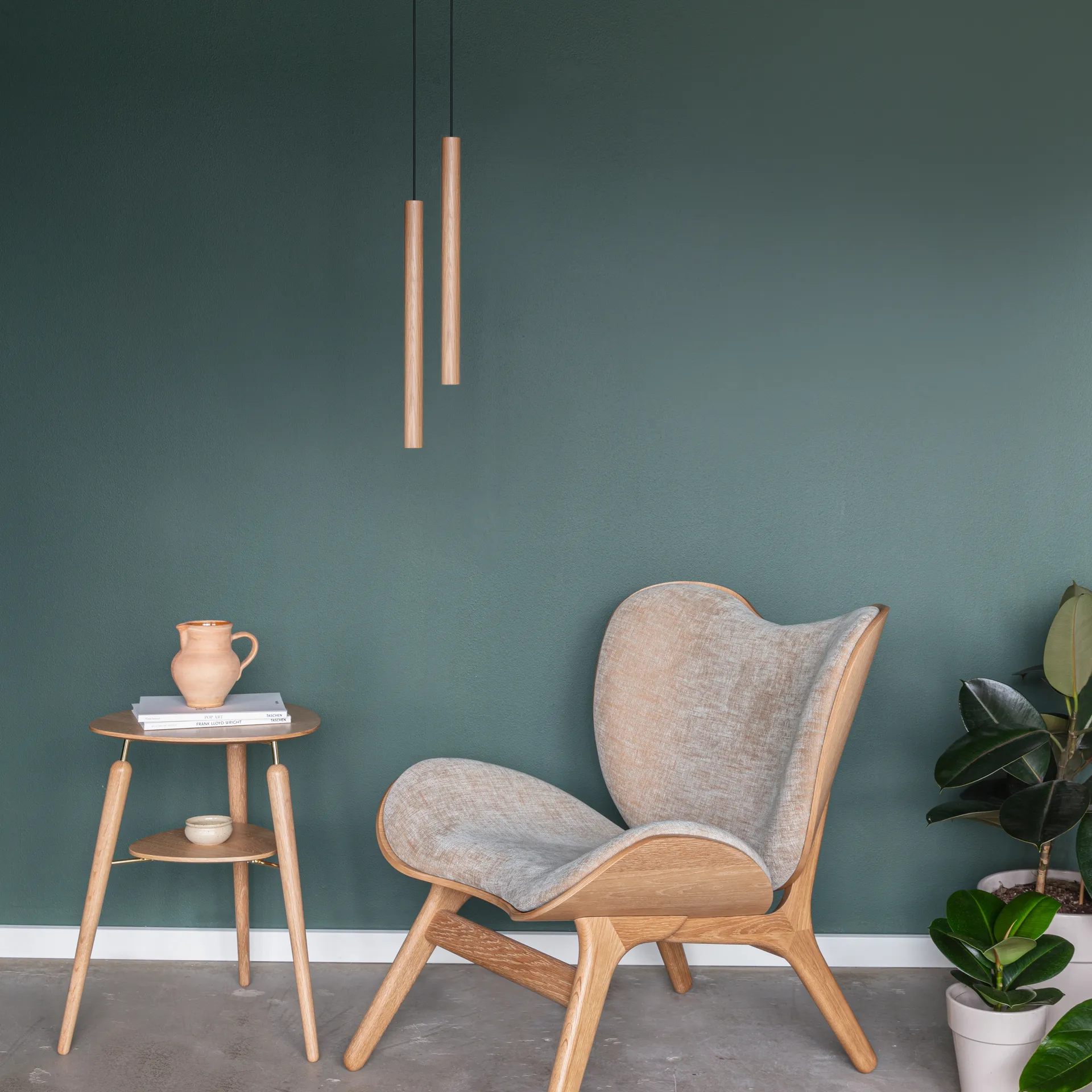 Umage Chimes Tall lamp 44 cm, Oak Umage