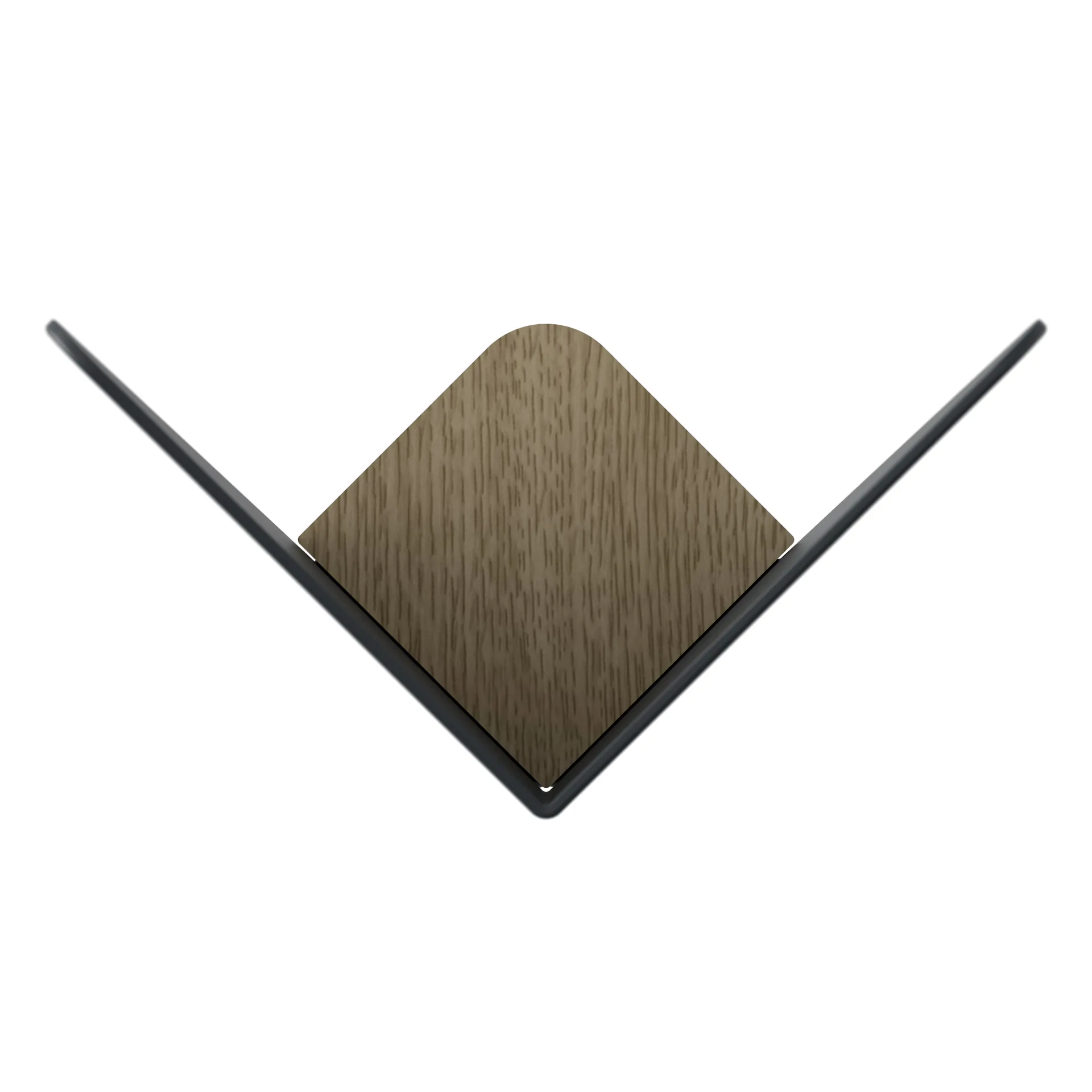 Vlinder haakje medium, Antracietgrijs Umage