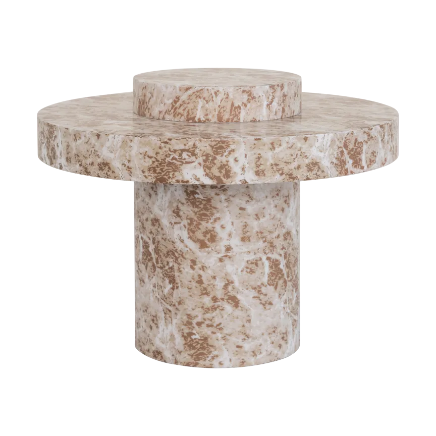 Arco bijzettafel Ø45x34 cm, Brown URBAN NATURE CULTURE