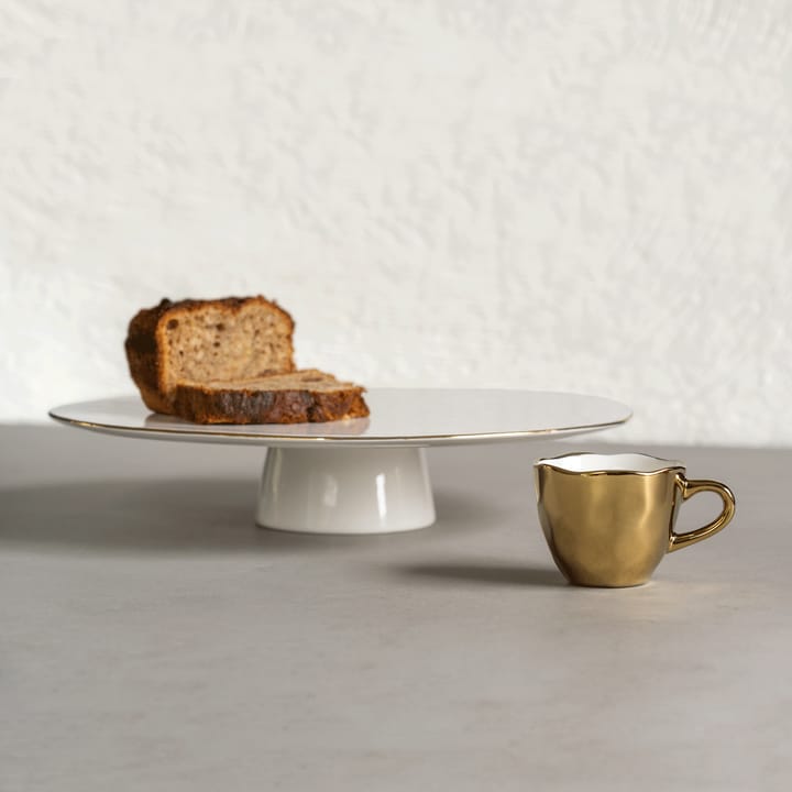Good Morning taartbord Ø29 cm, White-gold URBAN NATURE CULTURE
