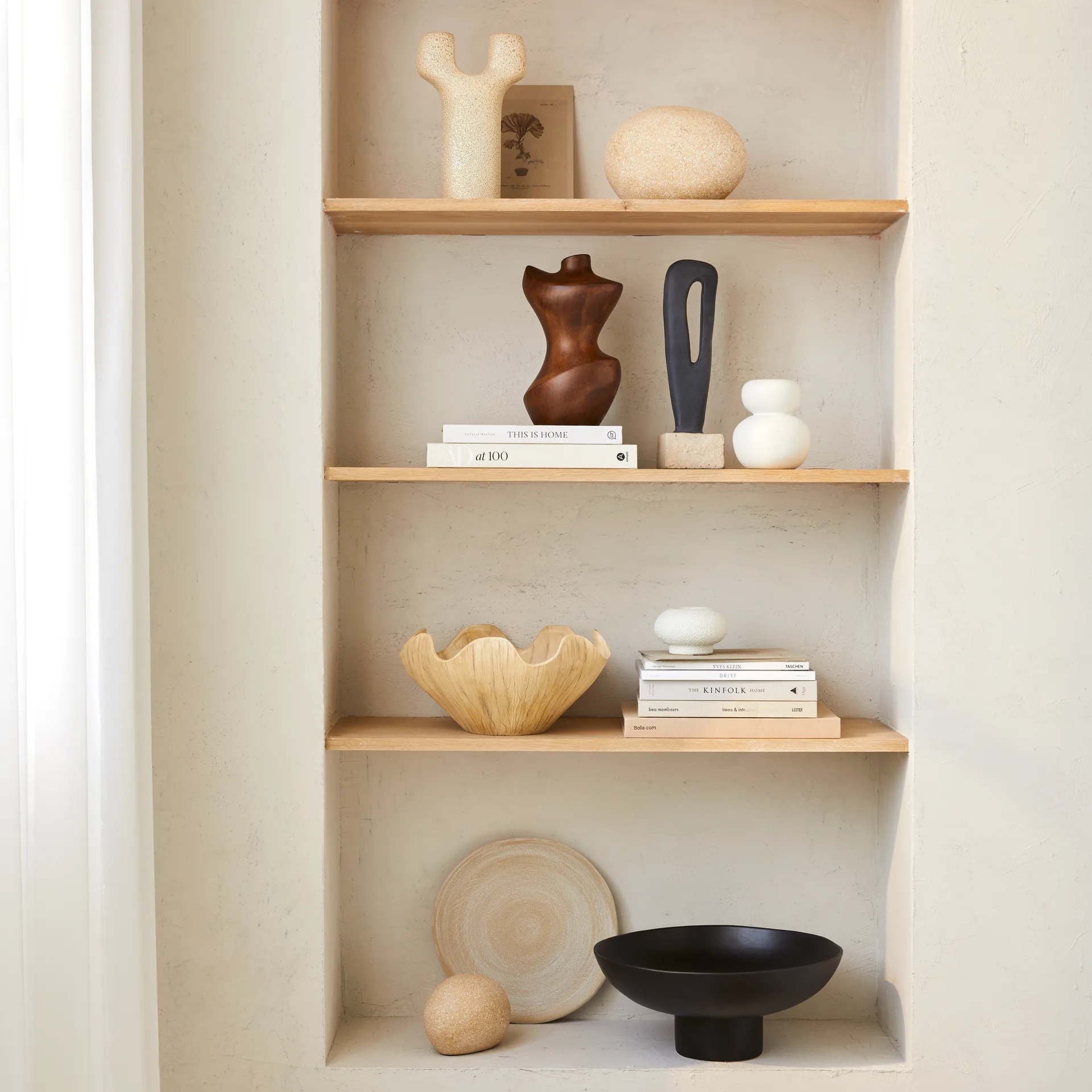 Hera decoratieve schaal Ø35 cm, Natural URBAN NATURE CULTURE