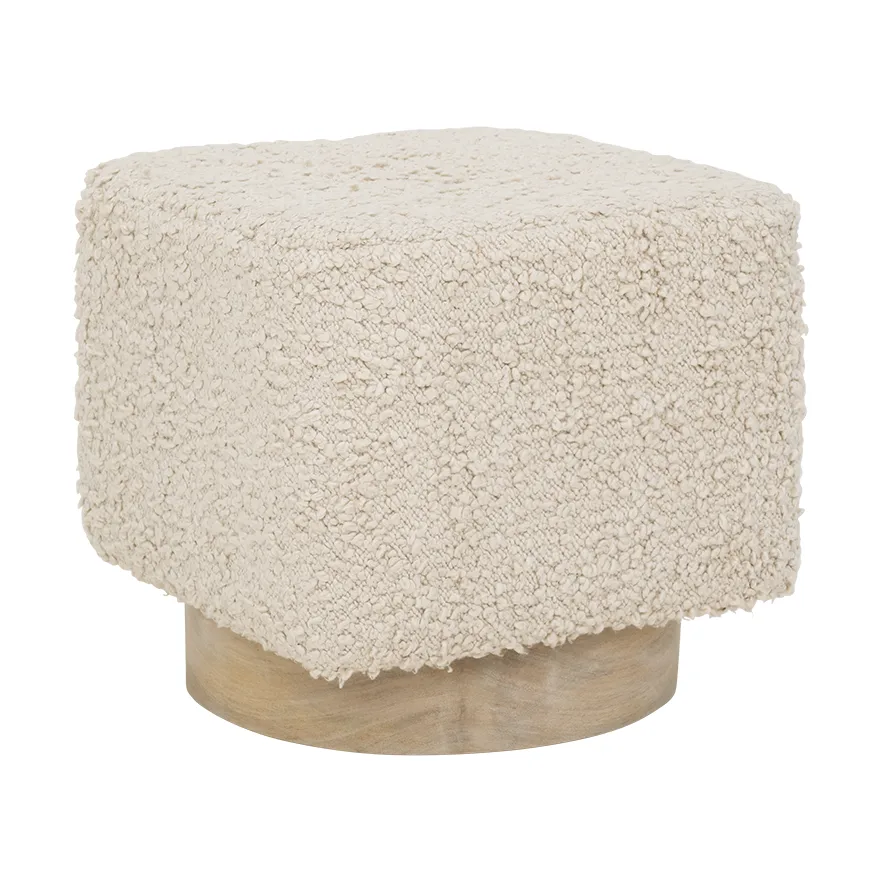 Kaura zitpoef 38 cm, Off white URBAN NATURE CULTURE