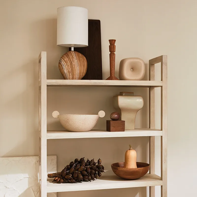 Korvat serveerschaal Ø28 cm, Almond milk URBAN NATURE CULTURE