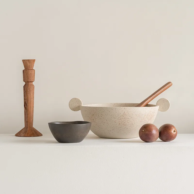 Korvat serveerschaal Ø28 cm, Almond milk URBAN NATURE CULTURE