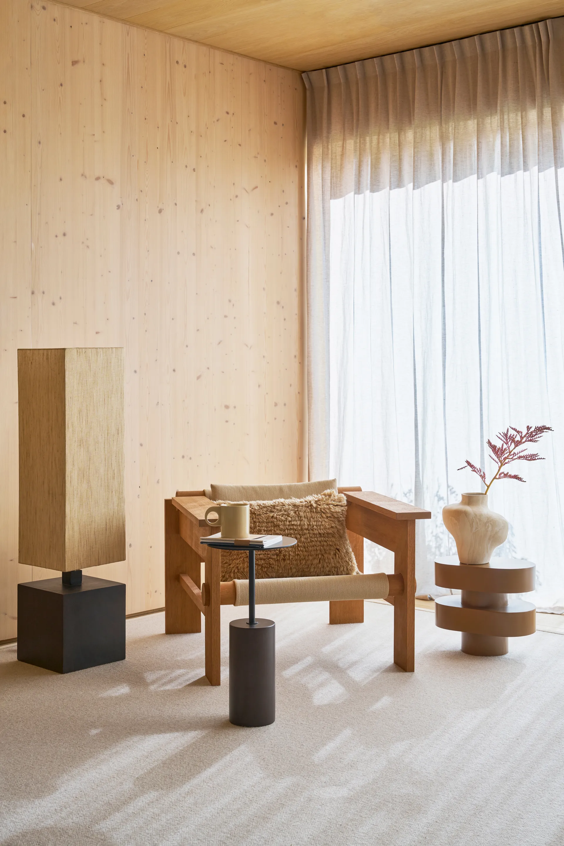 Macy A bijzettafel ⌀55 cm, Mangohout URBAN NATURE CULTURE