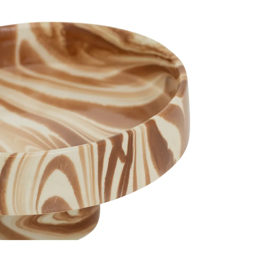 Moon decoratieschaal Ø26 cm, Bruin-wit URBAN NATURE CULTURE