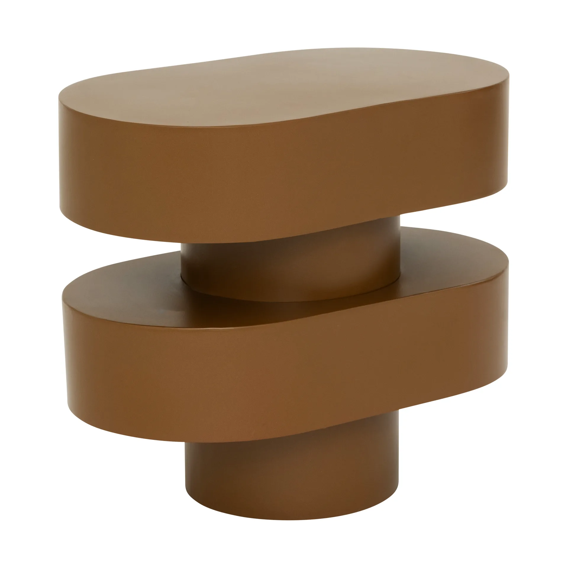 Ovaali bijzettafel 34 cm, Golden brown URBAN NATURE CULTURE