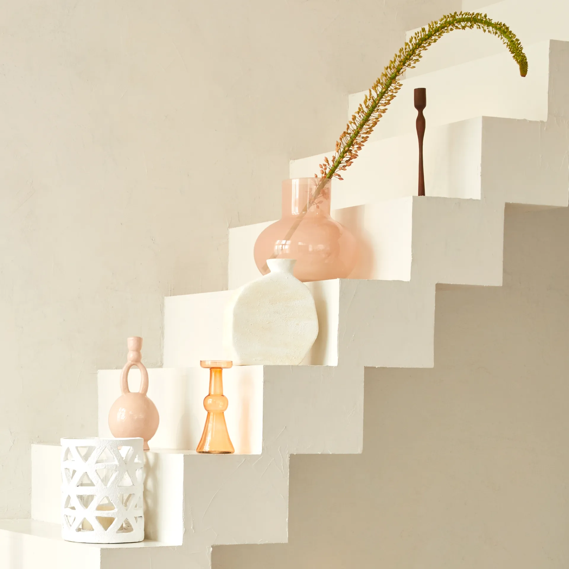 Paradiso kandelaar 29 cm, Old pink URBAN NATURE CULTURE