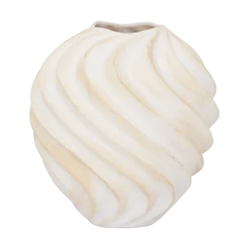 Ribbed vaas Ø22 cm - Brown - URBAN NATURE CULTURE