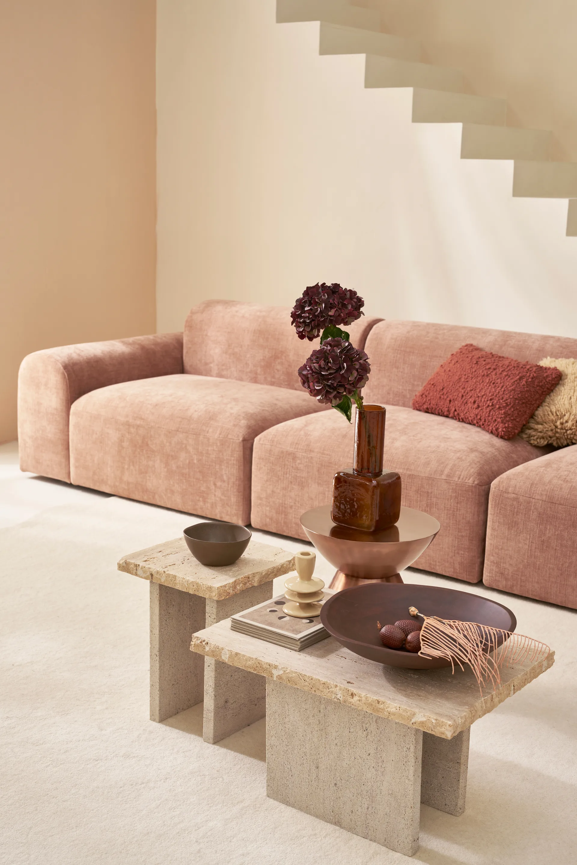 Sora vaas 30 cm, Golden brown URBAN NATURE CULTURE