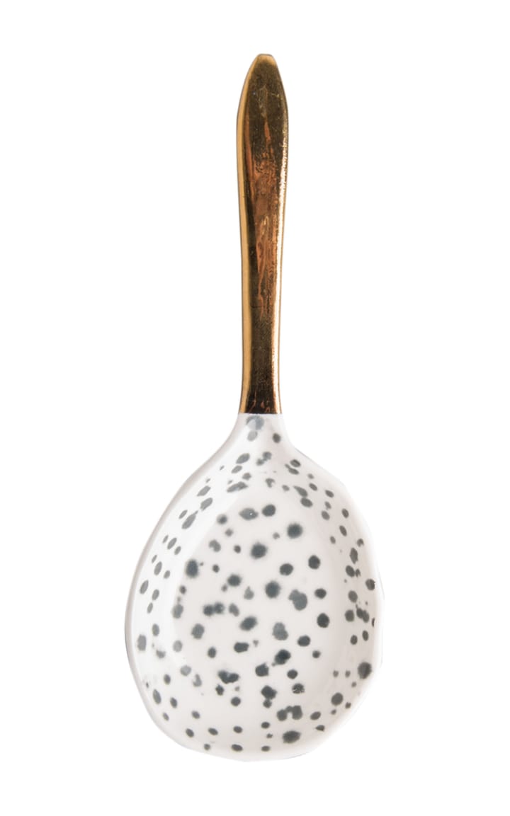 Spoon kuba serveerschotel 16 cm - Zwart-wit-goud - URBAN NATURE CULTURE