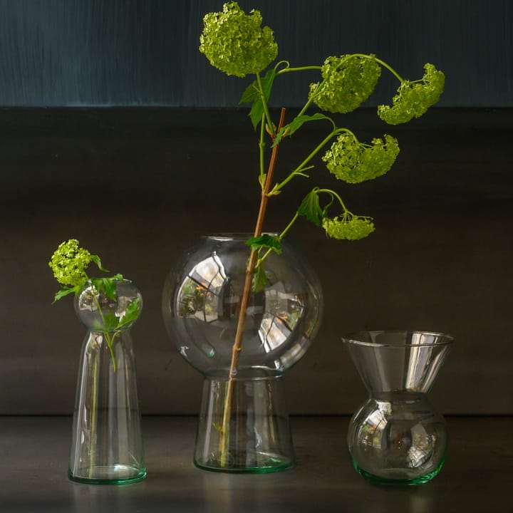 UNC vaas gerecycled glas L 24,9 cm, Helder URBAN NATURE CULTURE