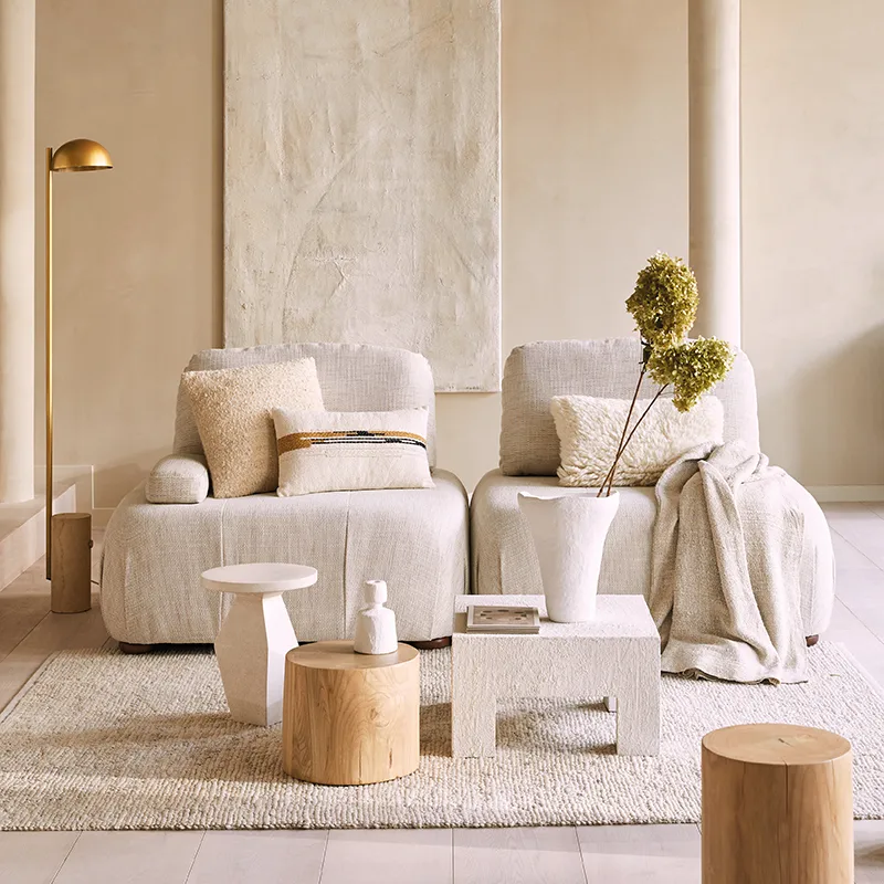 Urban Nature Culture bedsprei 220x220 cm, Natural URBAN NATURE CULTURE