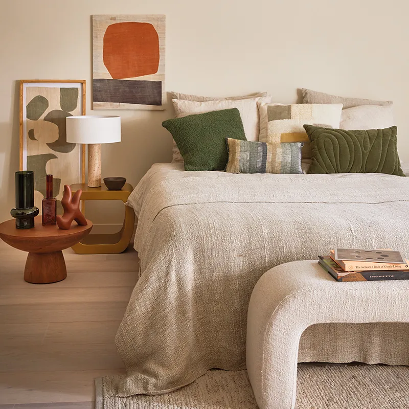 Urban Nature Culture bedsprei 220x220 cm, Natural URBAN NATURE CULTURE