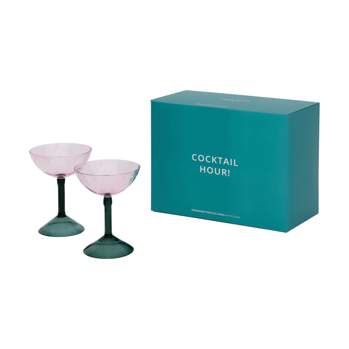 Urban Nature Culture geschenkset coupéglazen 2-pack, Pink URBAN NATURE CULTURE