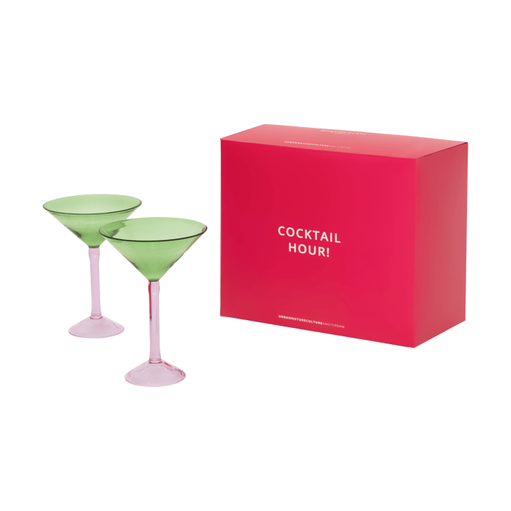 Urban Nature Culture geschenkset martiniglazen 2-pack, Green URBAN NATURE CULTURE
