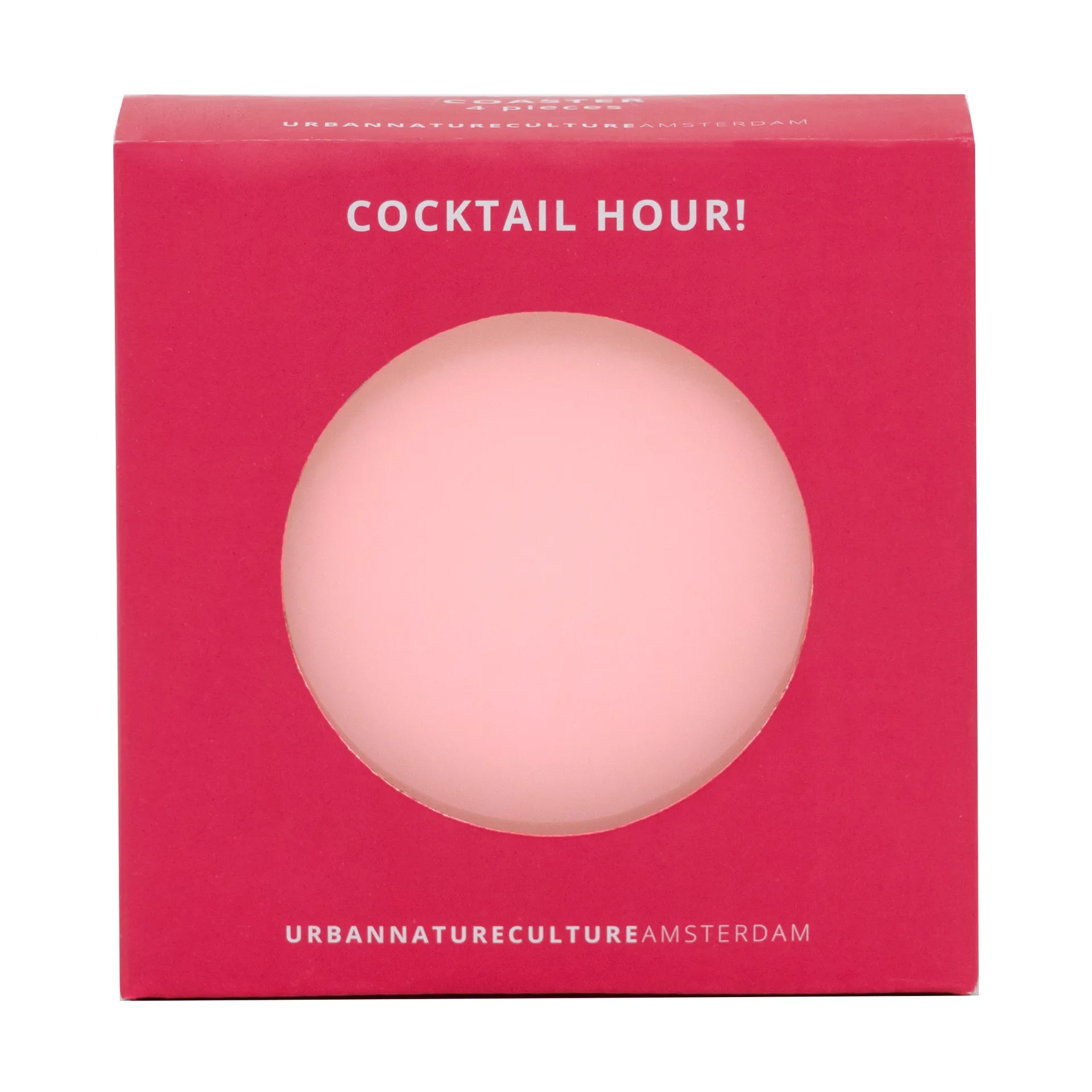 Urban Nature Culture geschenkset onderzetters 4-pack, Pink URBAN NATURE CULTURE