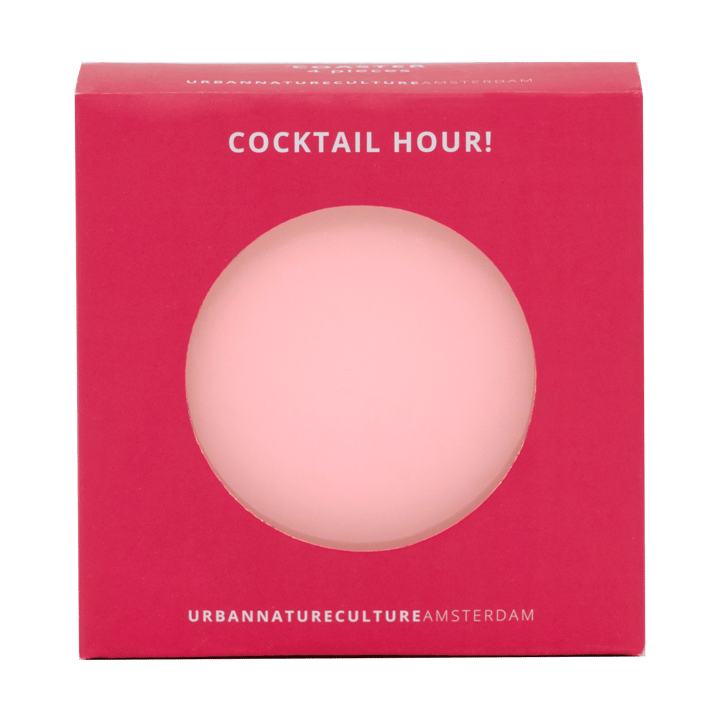 Urban Nature Culture geschenkset onderzetters 4-pack, Pink URBAN NATURE CULTURE