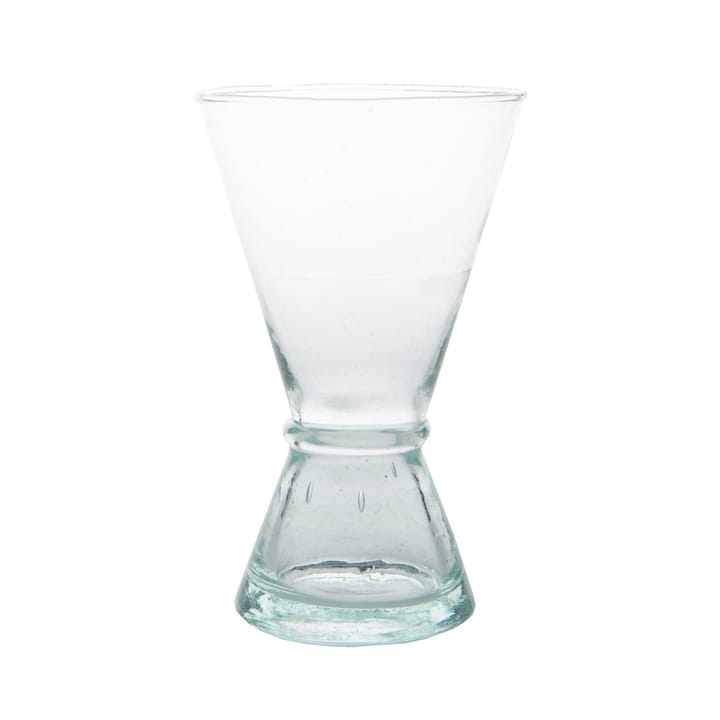 Wijnglas gerecycled glas medium - Transparant-groen - URBAN NATURE CULTURE