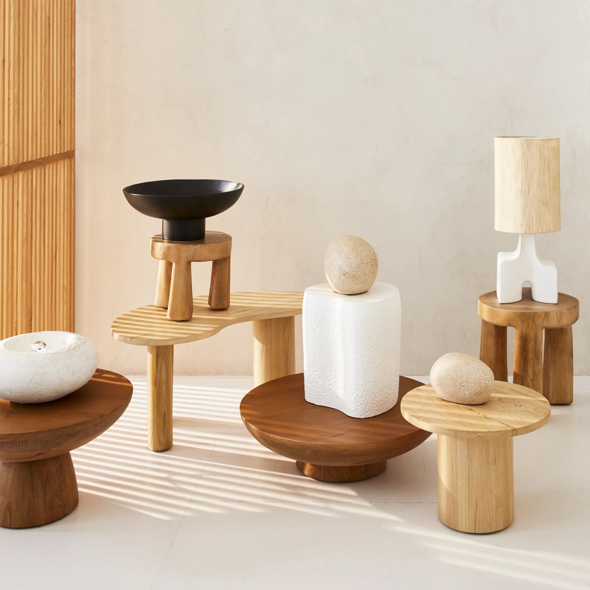Yuki A salontafel Ø40x30 cm, Natural URBAN NATURE CULTURE