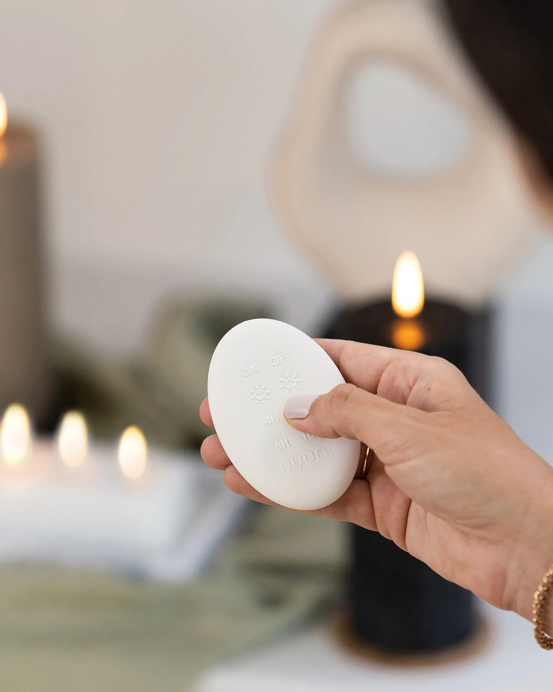 Uyuni Afstandsbediening Premium voor LED-kaarsen, Wit Uyuni Lighting