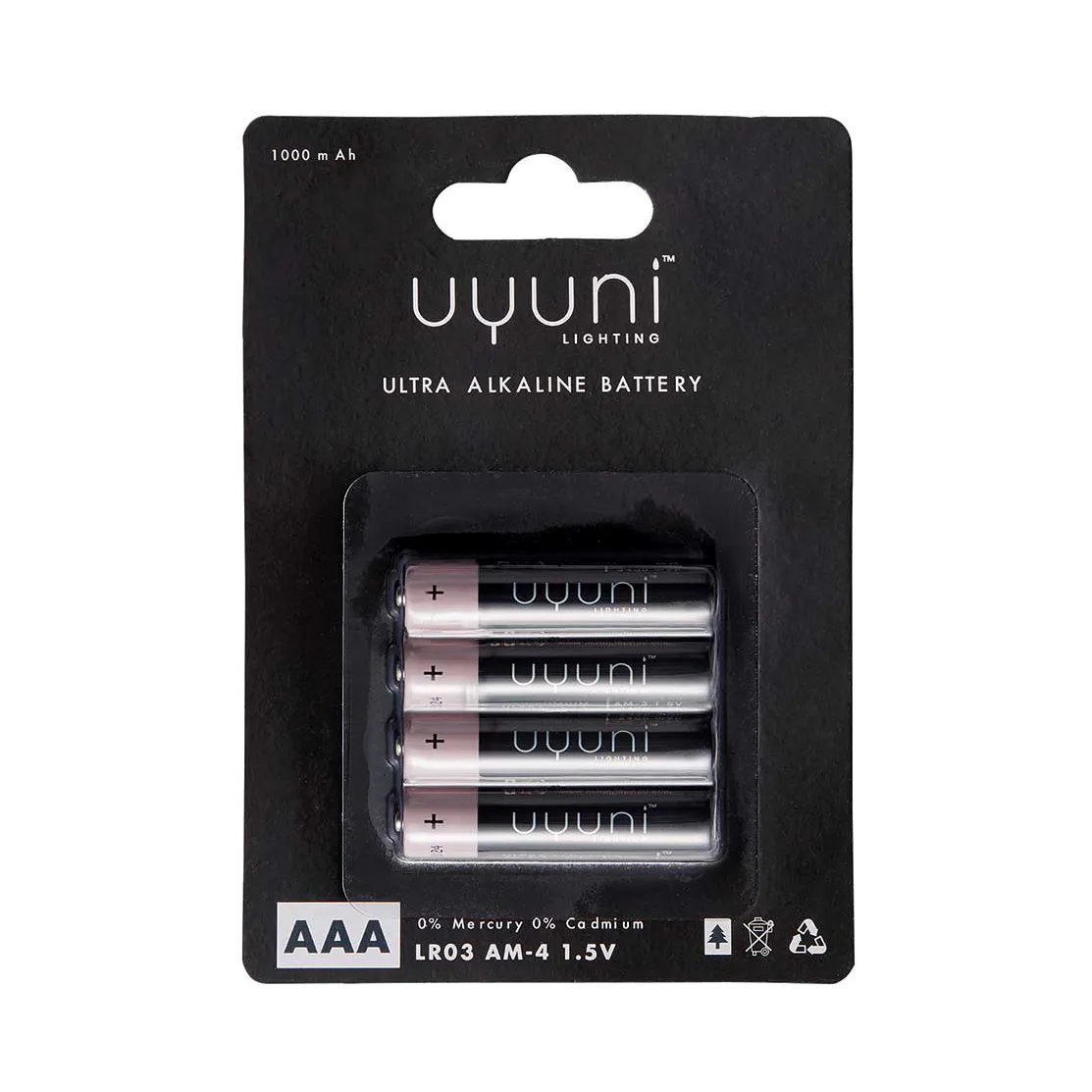 Uyuni Batterijen 4-pack, AAA Uyuni Lighting