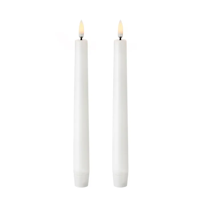 Uyuni LED kaars wit 2-pack, 20,5 cm Uyuni Lighting