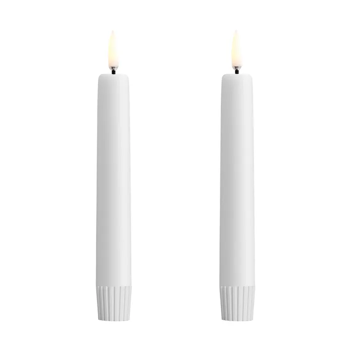 Uyuni LED kaars wit 2-pack - Ø2,3x16,4 cm - Uyuni Lighting