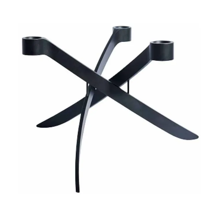 Uyuni Lightarch minikandelaar 3 armen, Matzwart Uyuni Lighting