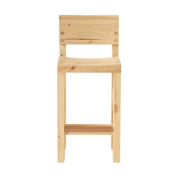 001 Bar Stool barkruk - Mat geolied en gewaxt grenen, 65 cm - Vaarnii