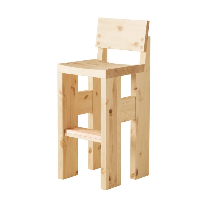 001 Bar Stool barkruk - Mat geolied en gewaxt grenen, 75 cm - Vaarnii