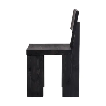 001 Dining Chair stoel - Zwart gebeitst grenen - Vaarnii