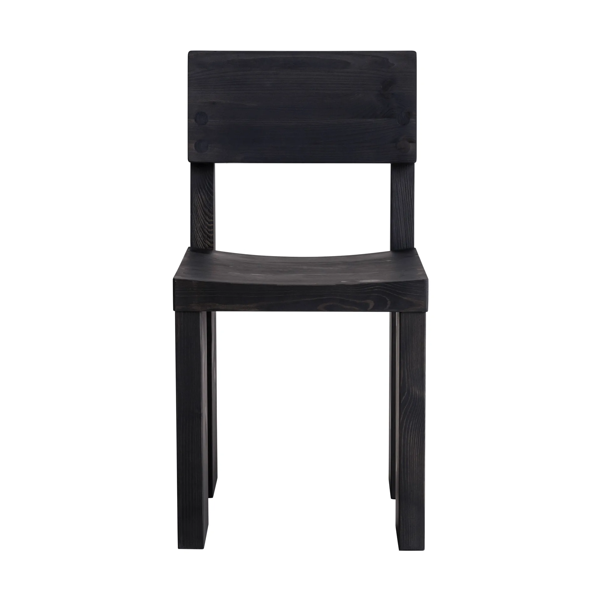 001 Dining Chair stoel, Zwart gebeitst grenen Vaarnii