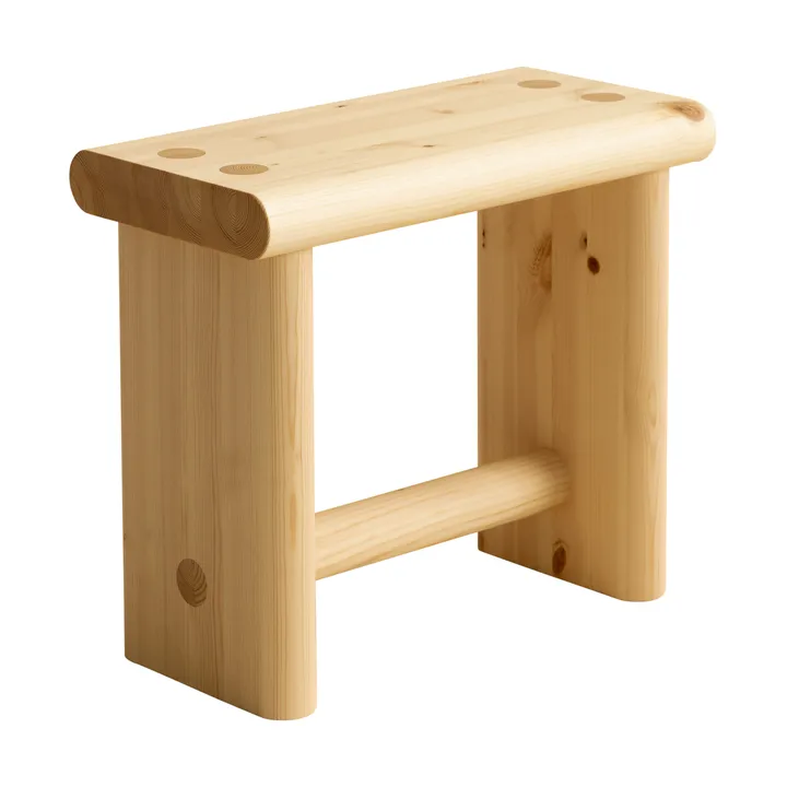 002 Ast Stool kruk - Mat geolied en gewaxt grenen, 55x26x45 cm - Vaarnii